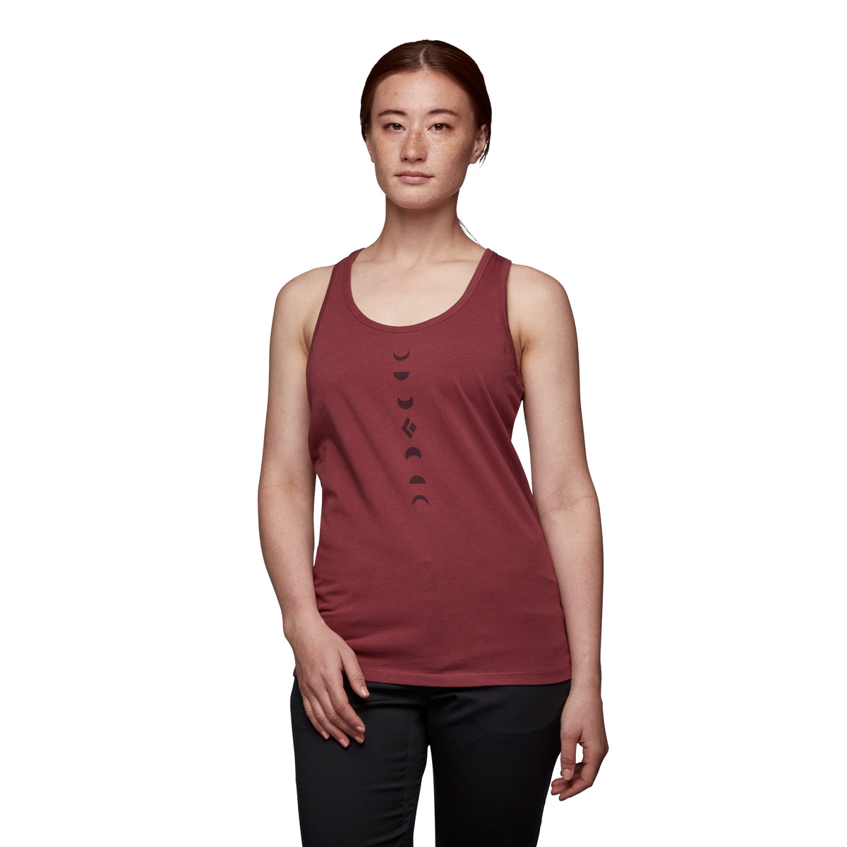 Black Diamond BD Icon Full Moon Women's Tops Red | 64508-SMQG