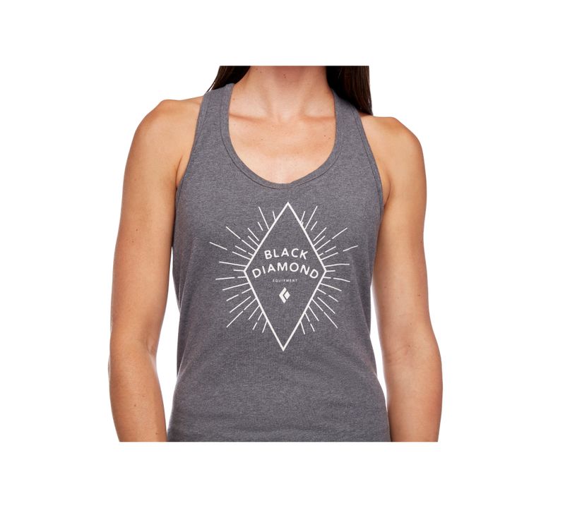 Black Diamond BD Rays Women's Tops Grey | 54036-UASK