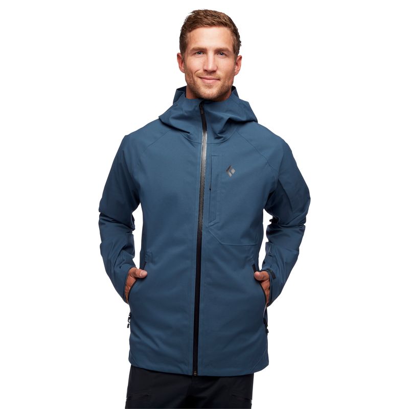 Black Diamond Boundary Line Insulated Men's Jackets Blue | 37698-EDYH