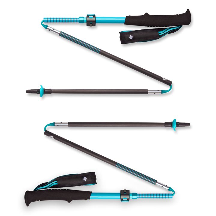 Black Diamond Distance Carbon FLZ Women's Trekking Poles Turquoise | 06349-LHQX