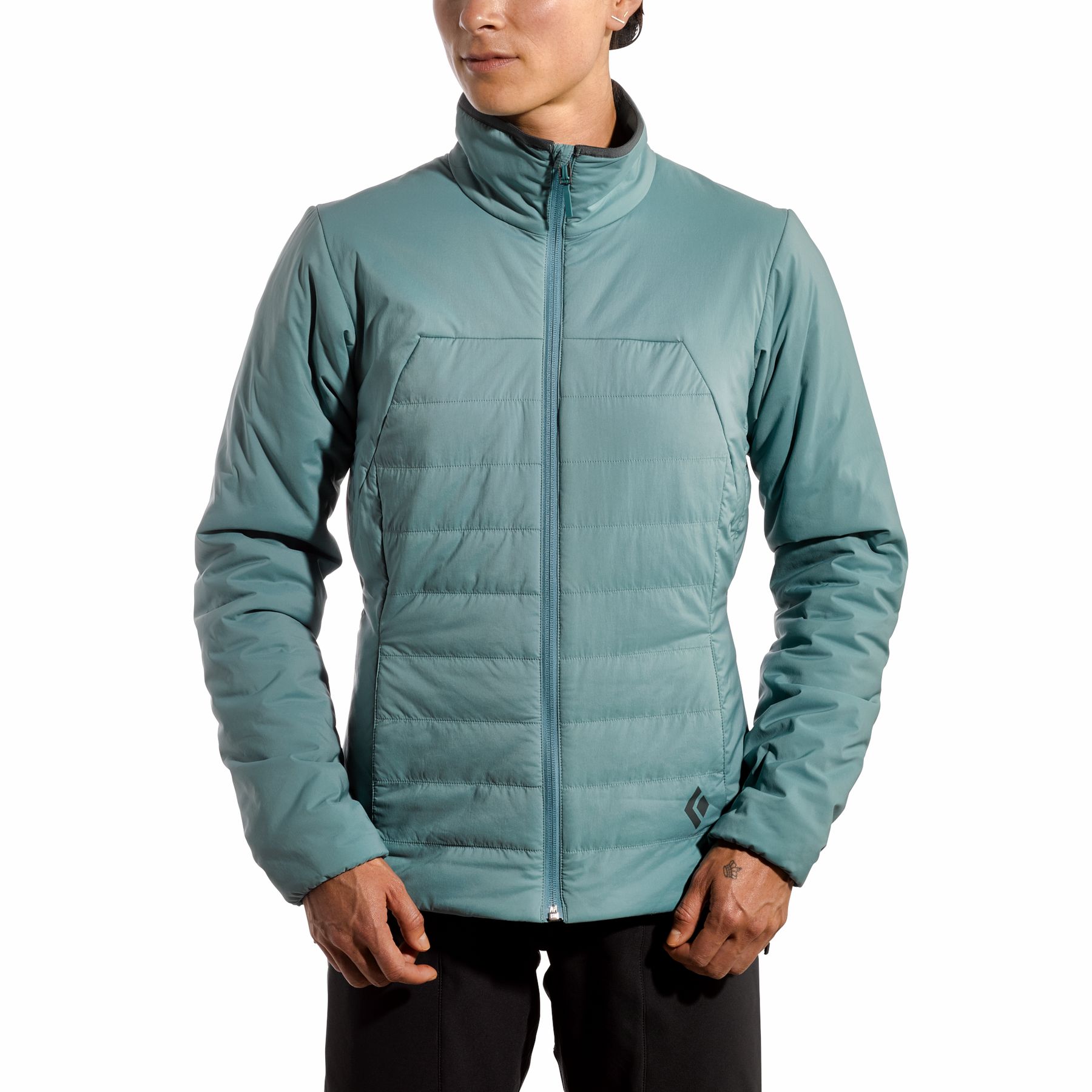 Black Diamond First Light Past Season Women's Jackets Turquoise | 31692-BFMI