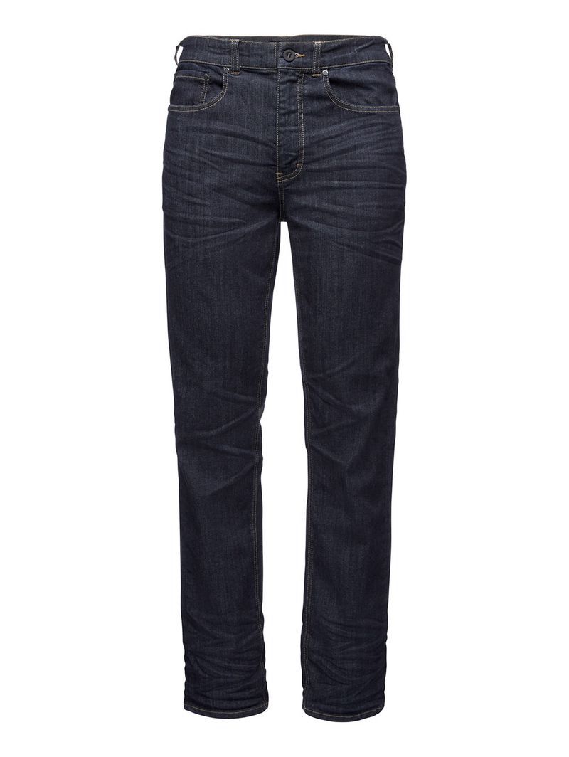 Black Diamond Forged Denim Men's Pants Blue | 34918-TFUJ