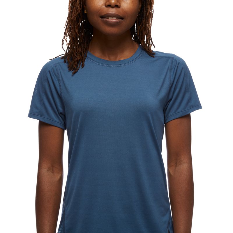 Black Diamond Genesis Tech Women's Tops Blue | 59124-MOFD