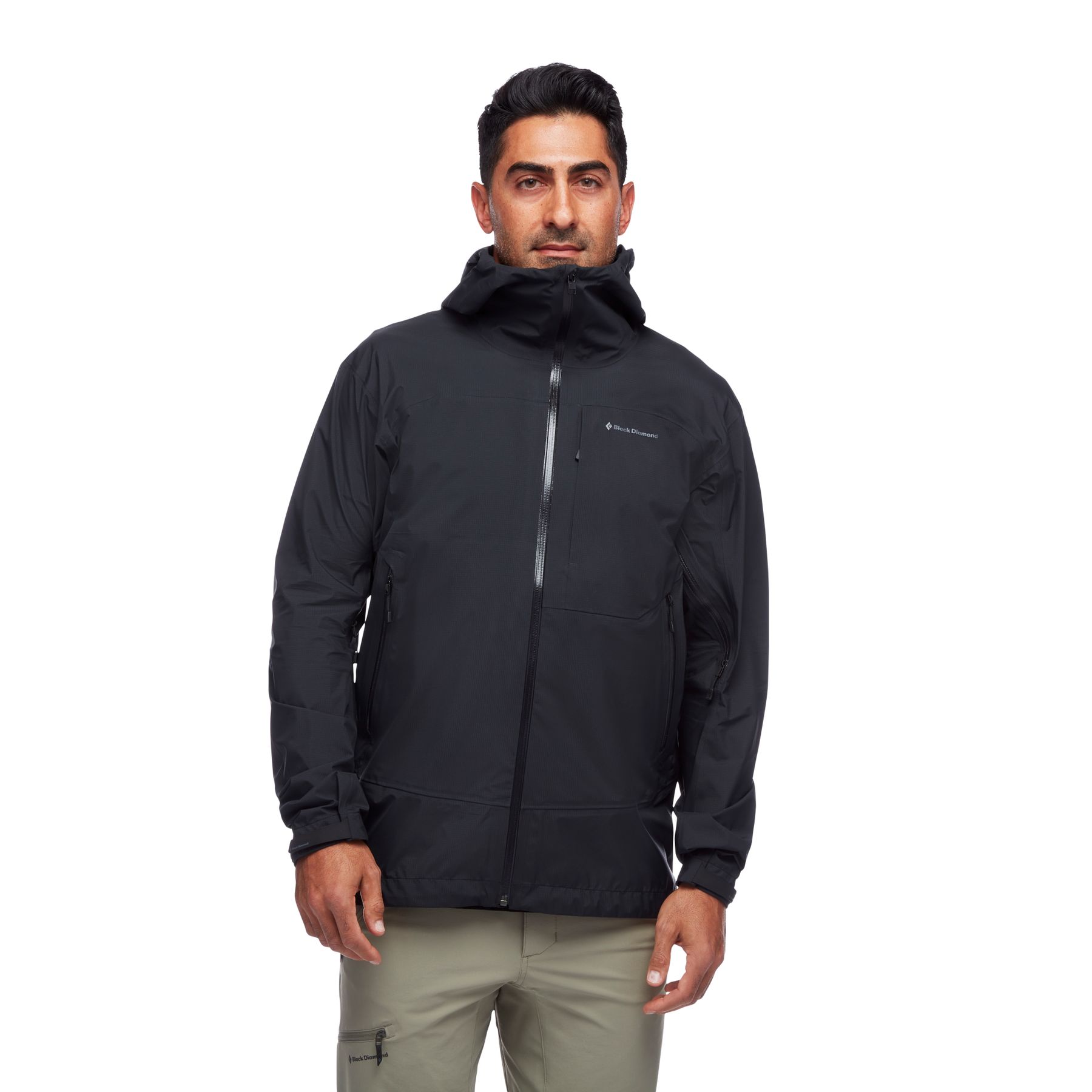 Black Diamond Highline Shell Men's Jackets Black | 56079-VYPJ