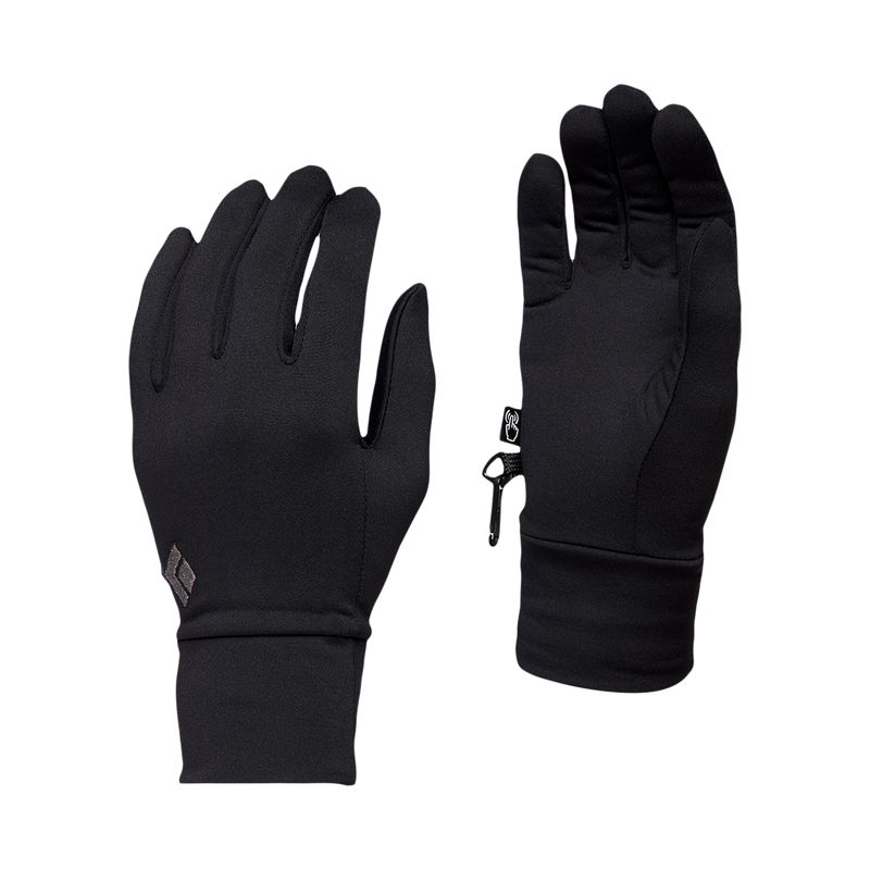 Black Diamond Lightweight Screentap Unisex Gloves Black | 75691-DVNY