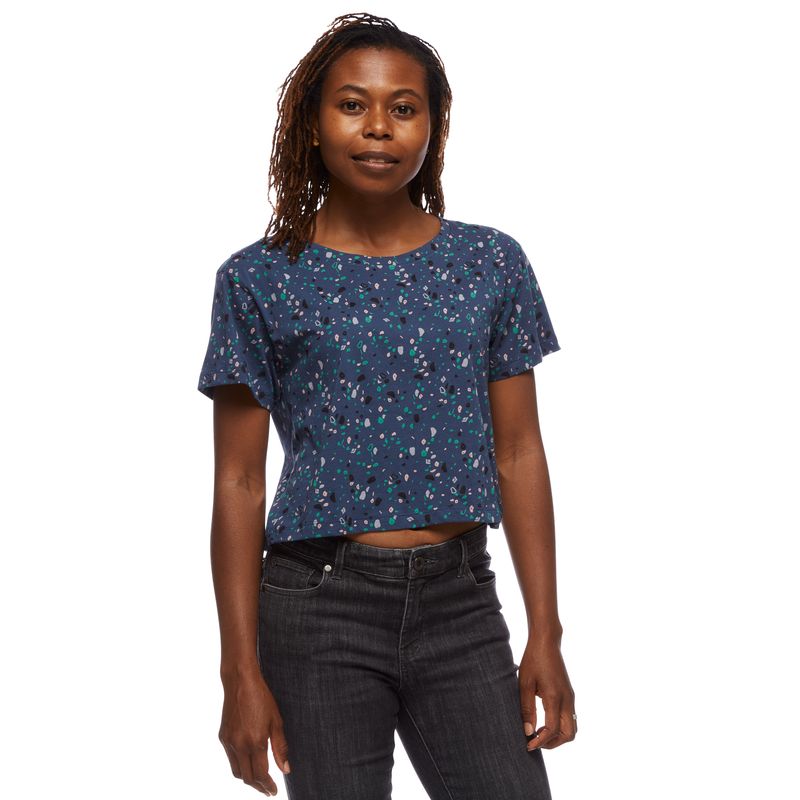 Black Diamond Pivot Women's Tops Blue | 03842-UNMR