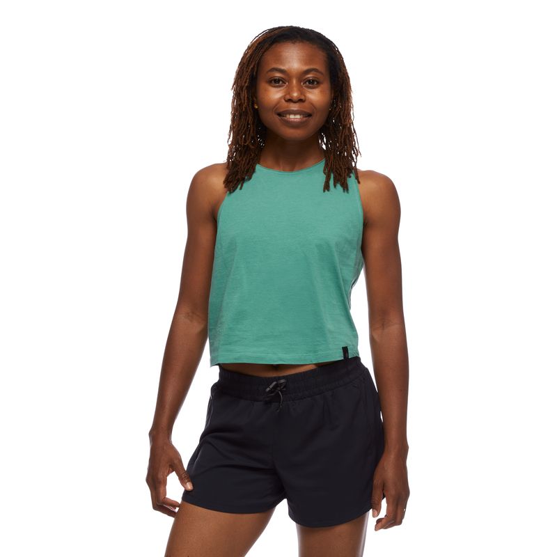 Black Diamond Pivot Women's Tops Green | 12763-SALI