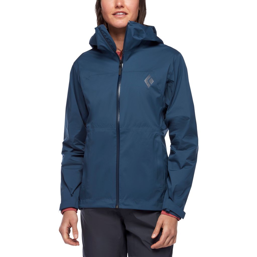 Black Diamond Stormline Stretch Rain Shell Women's Jackets Blue | 25097-KANR