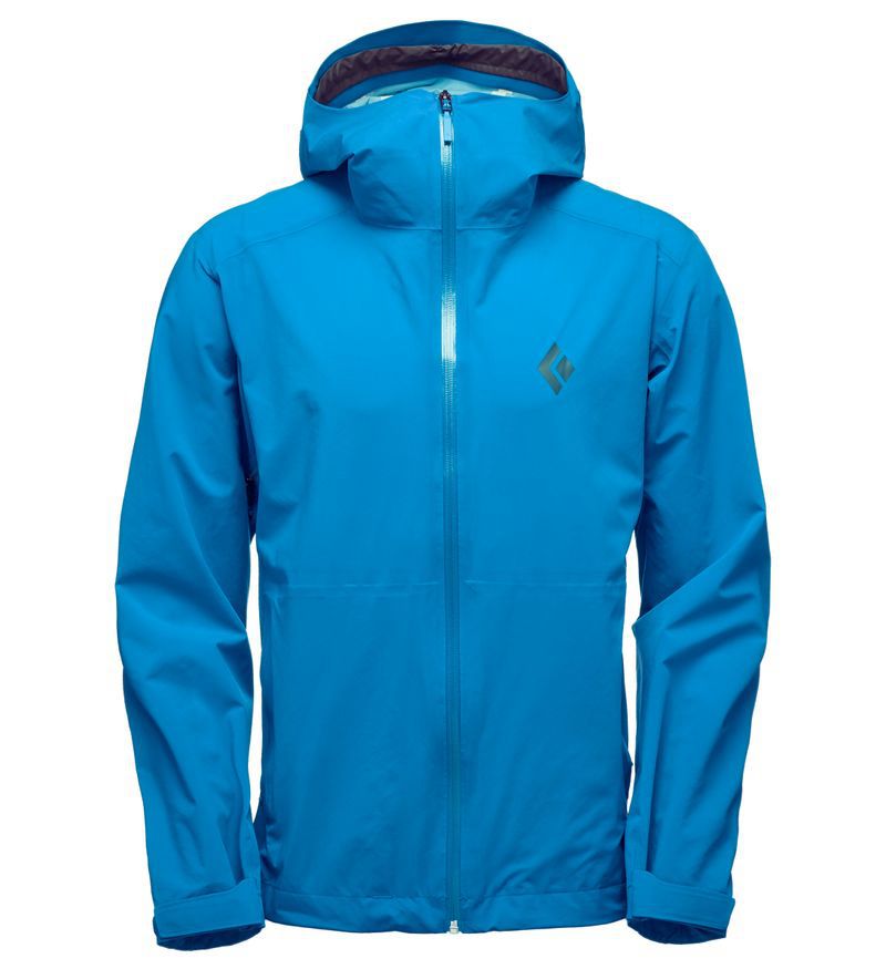 Black Diamond Stormline Stretch Rain Shell Men's Jackets Blue | 65870-CWNJ