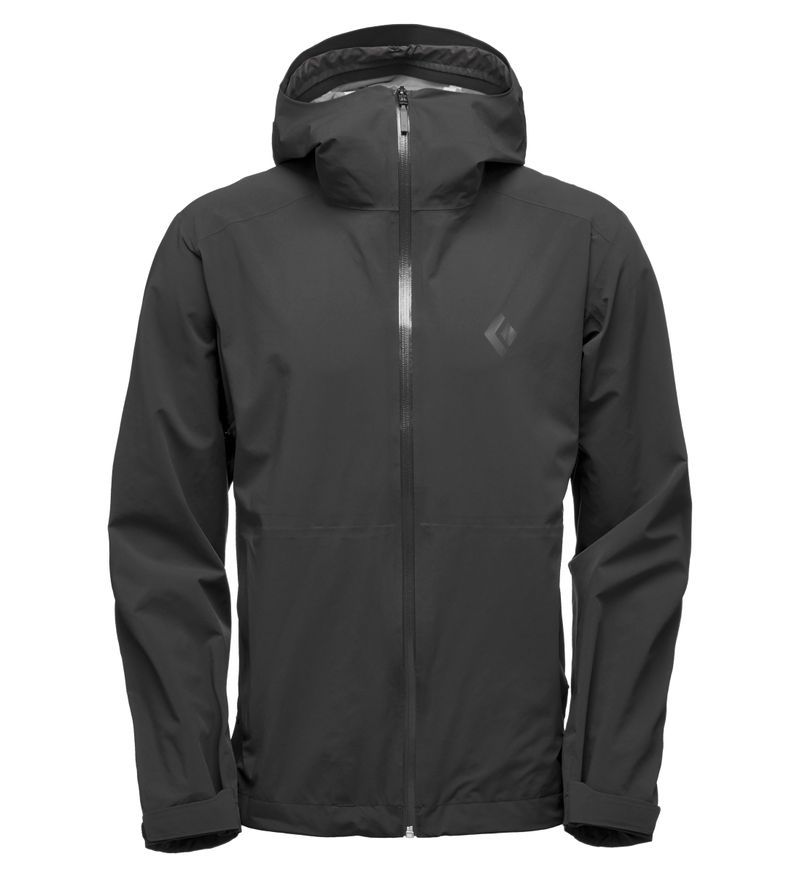 Black Diamond Stormline Stretch Rain Shell Men's Jackets Black | 67483-TEYX