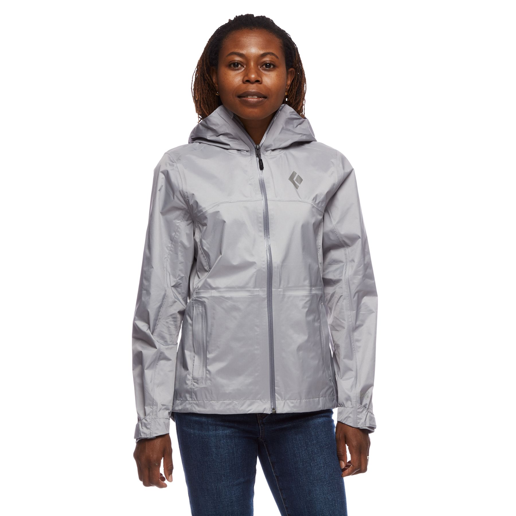 Black Diamond Treeline Rain Shell Women's Jackets Grey | 87129-EQVM