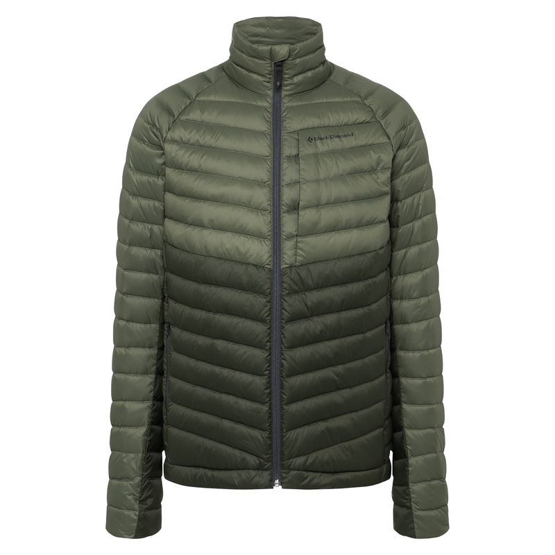 Black Diamond Access Down Men's Jackets Green | 97204-EJXO