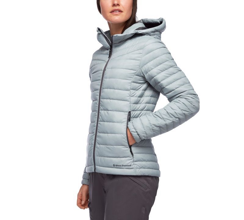 Black Diamond Access Down Women's Jackets Grey | 93624-XVTA