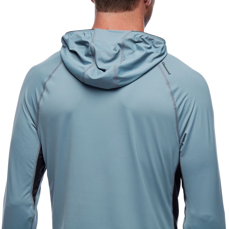 Black Diamond Alpenglow Pro Men's Tops Blue | 31264-RMQT