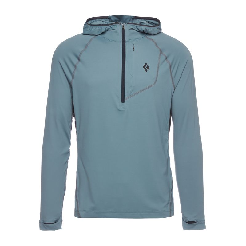 Black Diamond Alpenglow Pro Men's Tops Blue | 31264-RMQT