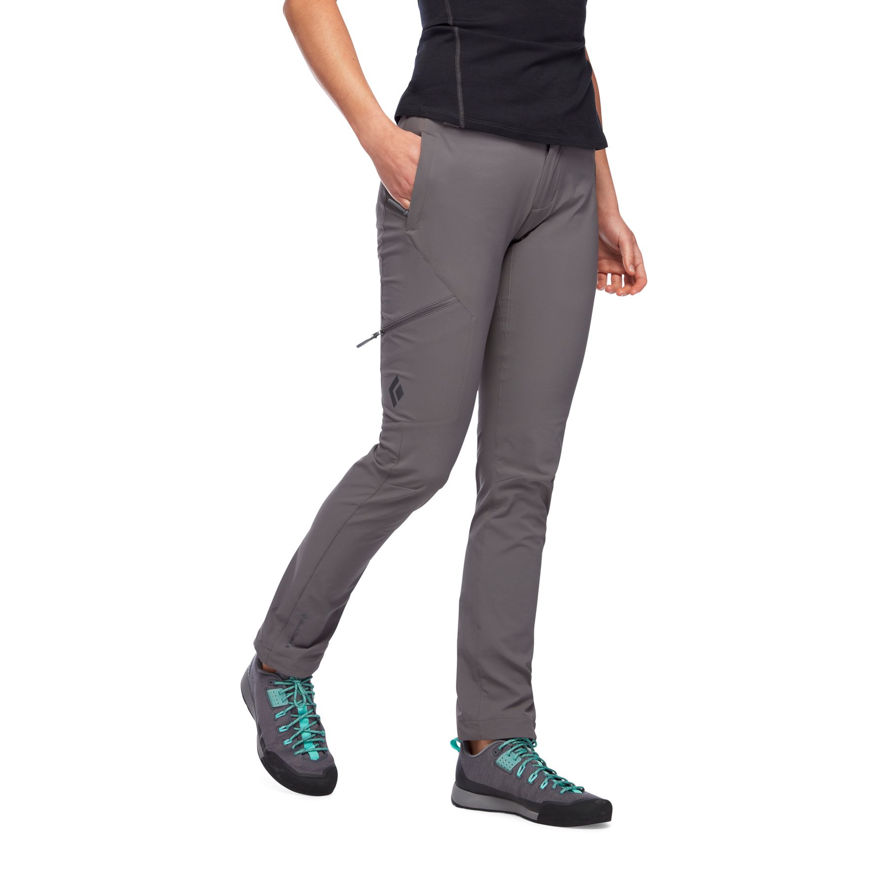 Black Diamond Alpine Softshell Women\'s Pants Grey | 50196-SFDX