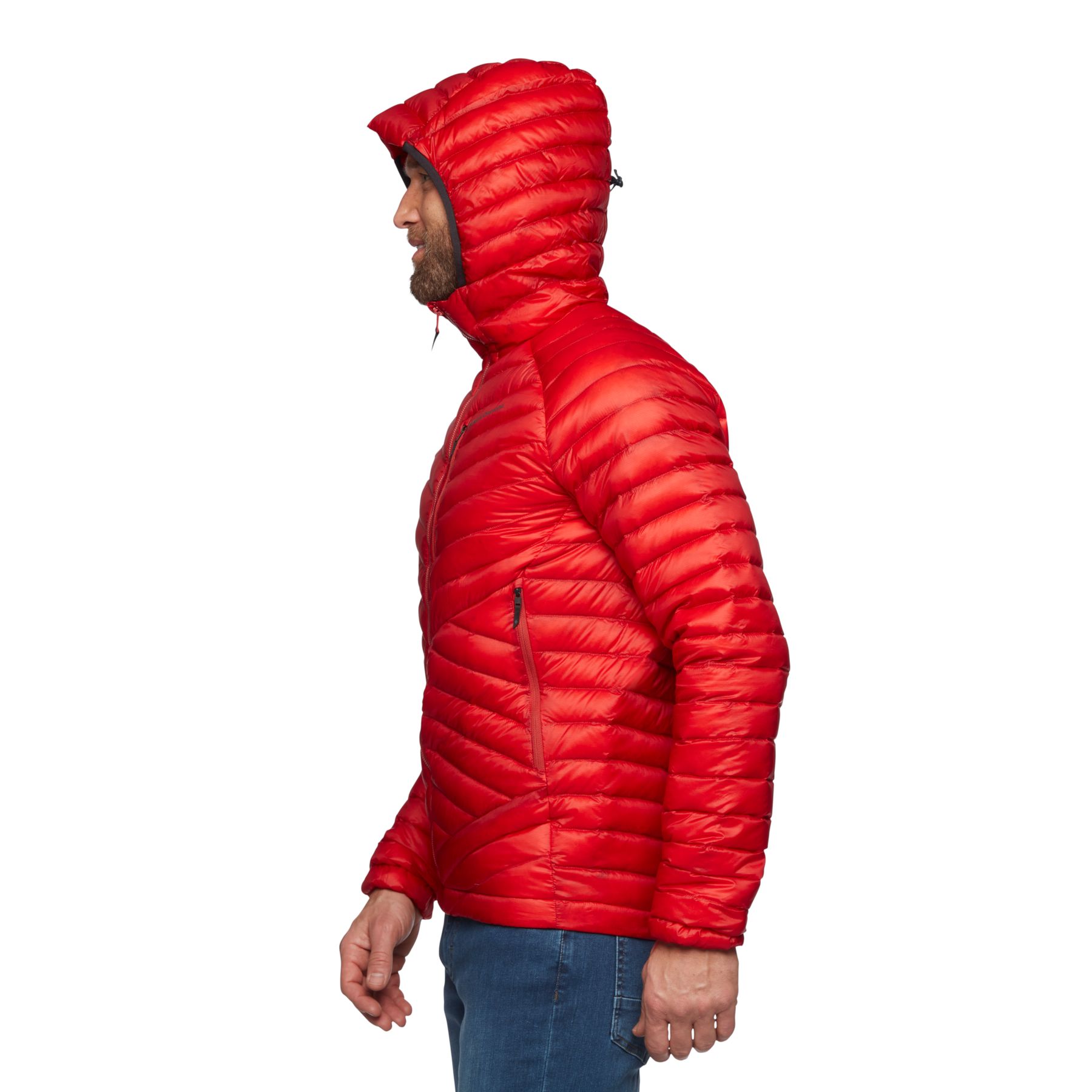 Black Diamond Approach Down Men's Jackets Red | 18753-OWAQ