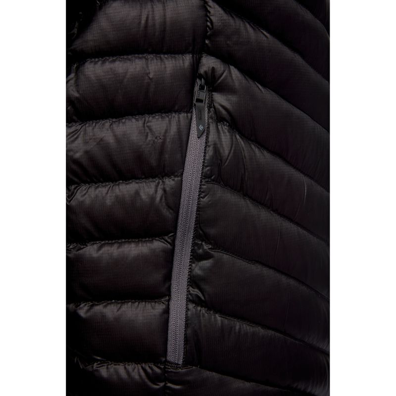 Black Diamond Approach Down Vest Men's Jackets Black | 93170-SZCF