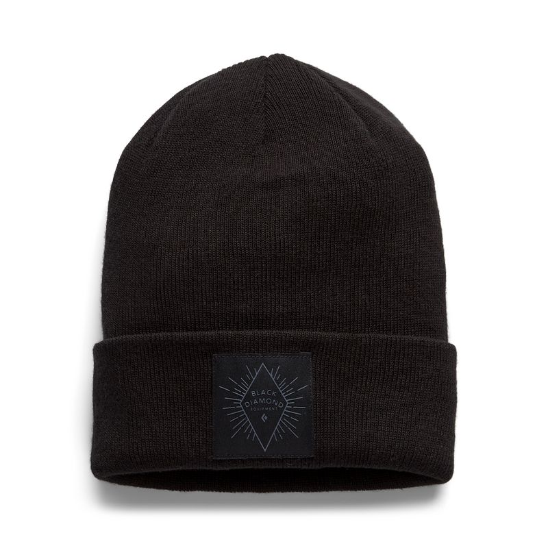 Black Diamond Badge Beanie Unisex Accessories Black | 27541-KFEQ