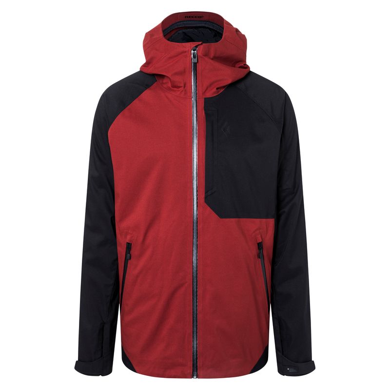 Black Diamond Boundary Line Insulated Men's Jackets Red | 91627-SUQR