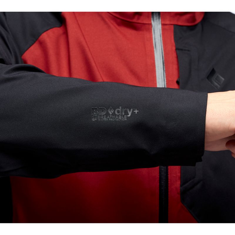 Black Diamond Boundary Line Insulated Men's Jackets Red | 91627-SUQR