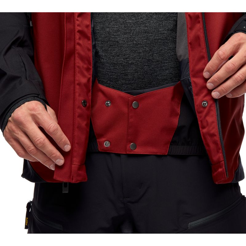 Black Diamond Boundary Line Insulated Men's Jackets Red | 91627-SUQR