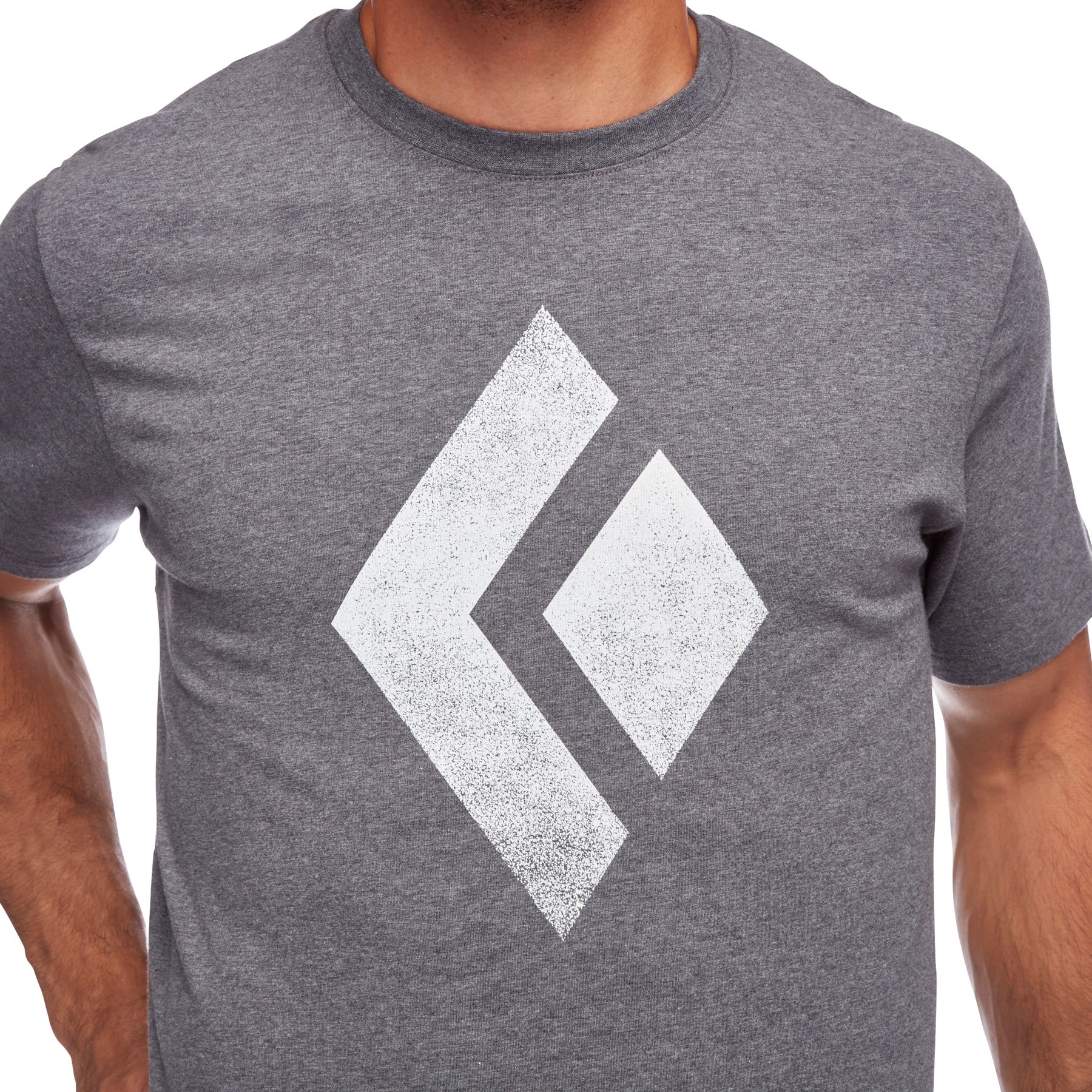 Black Diamond Chalked Up Men's Tops Grey | 73684-OXKV