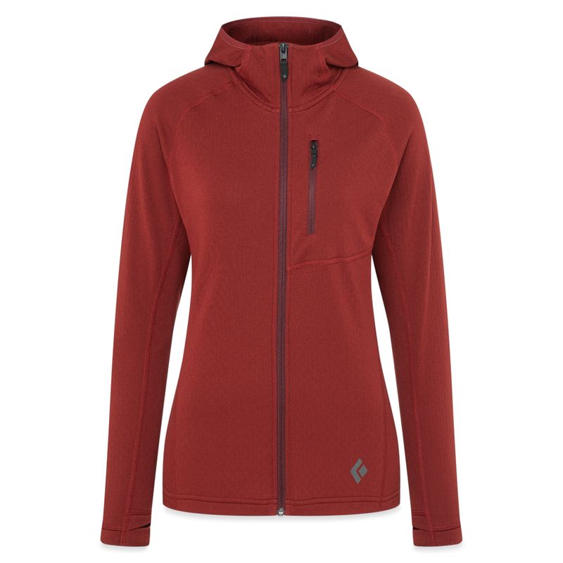 Black Diamond Coefficient Fleece Women's Jackets Red | 83517-DGAX