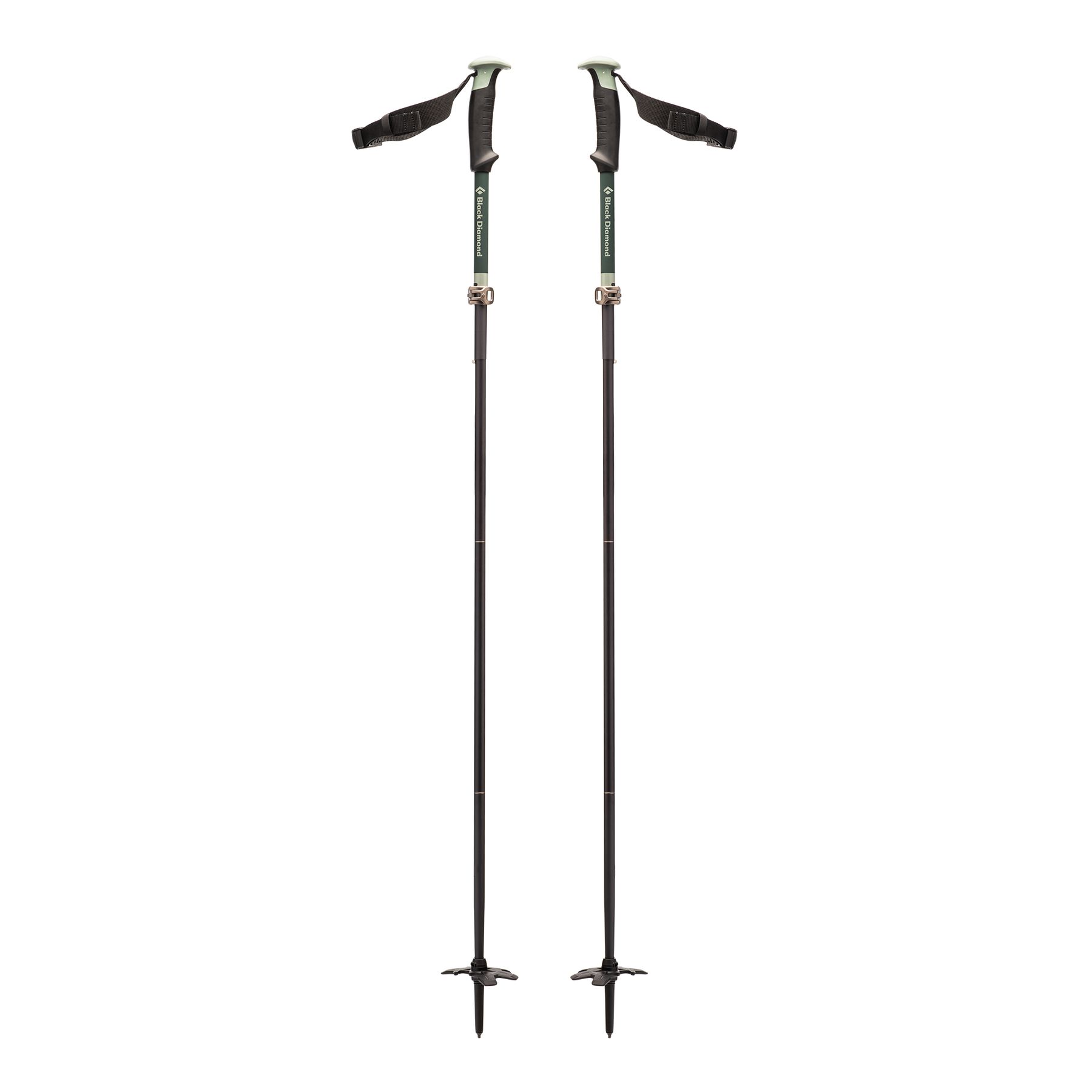 Black Diamond Compactor Unisex Ski Poles Light Green | 12706-WDBU