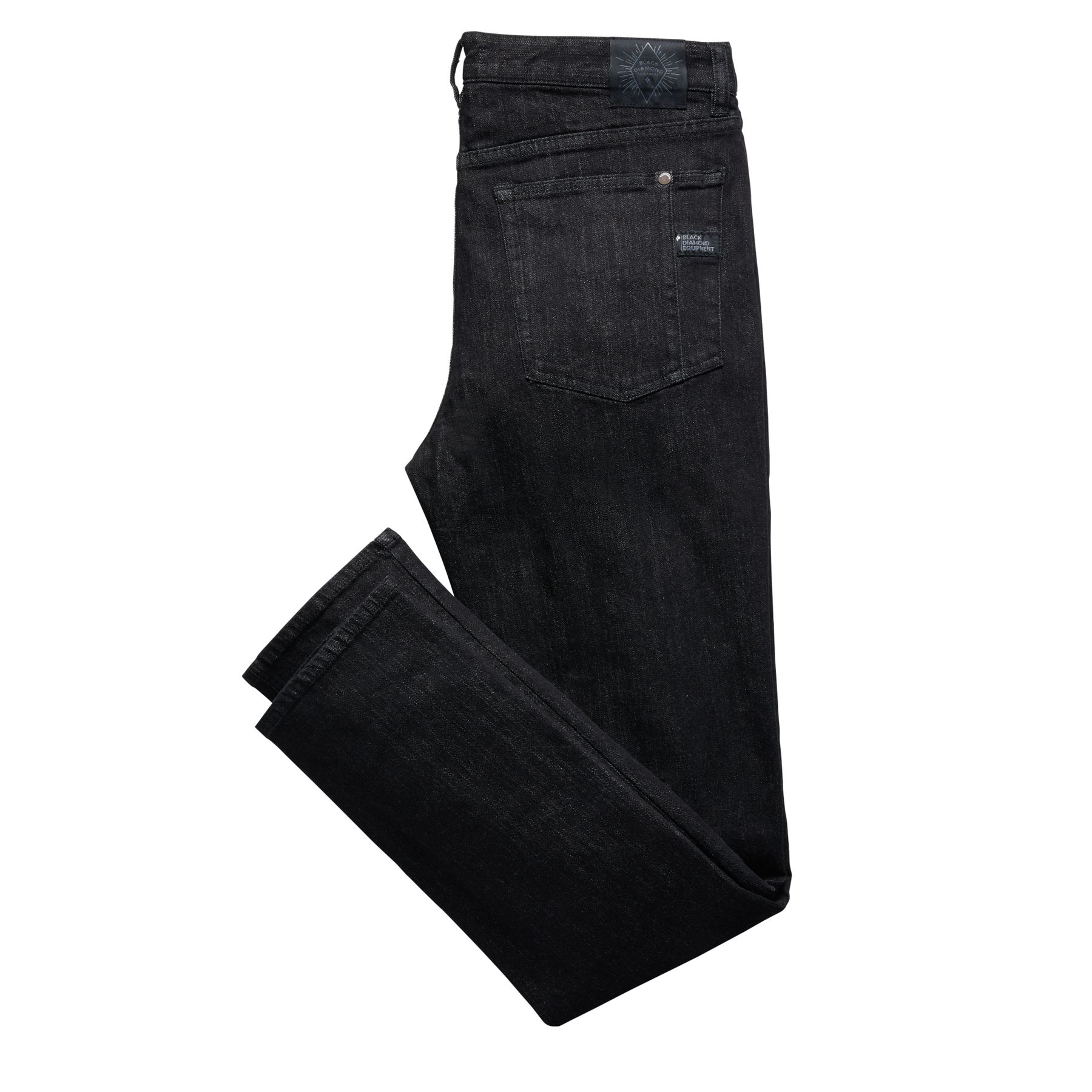 Black Diamond Crag Denim Men's Pants Black | 91578-HELK