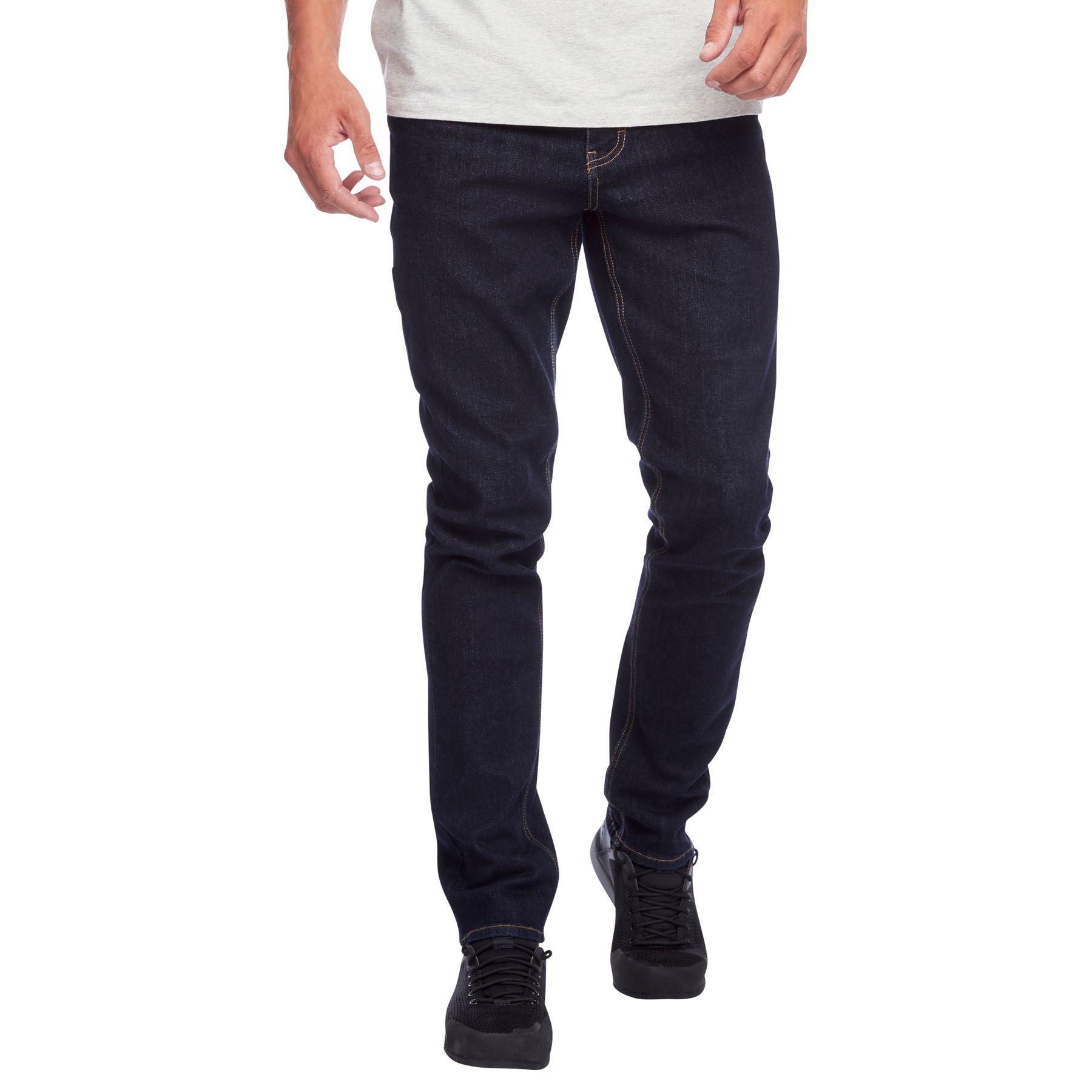 Black Diamond Crag Denim Men's Pants Black | 91578-HELK