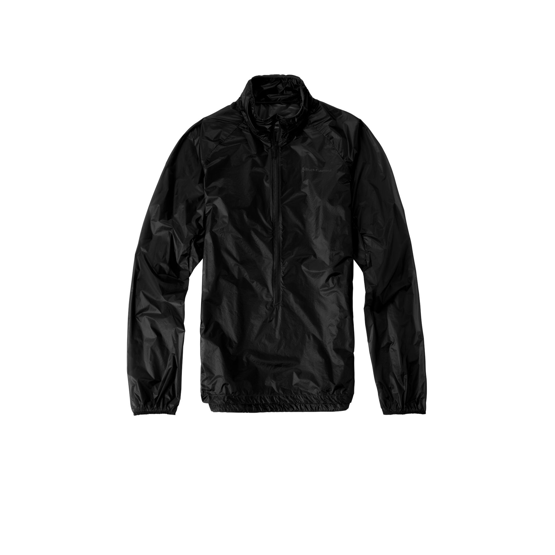 Black Diamond Deploy Wind Shell Men's Jackets Black | 40268-ZHAS