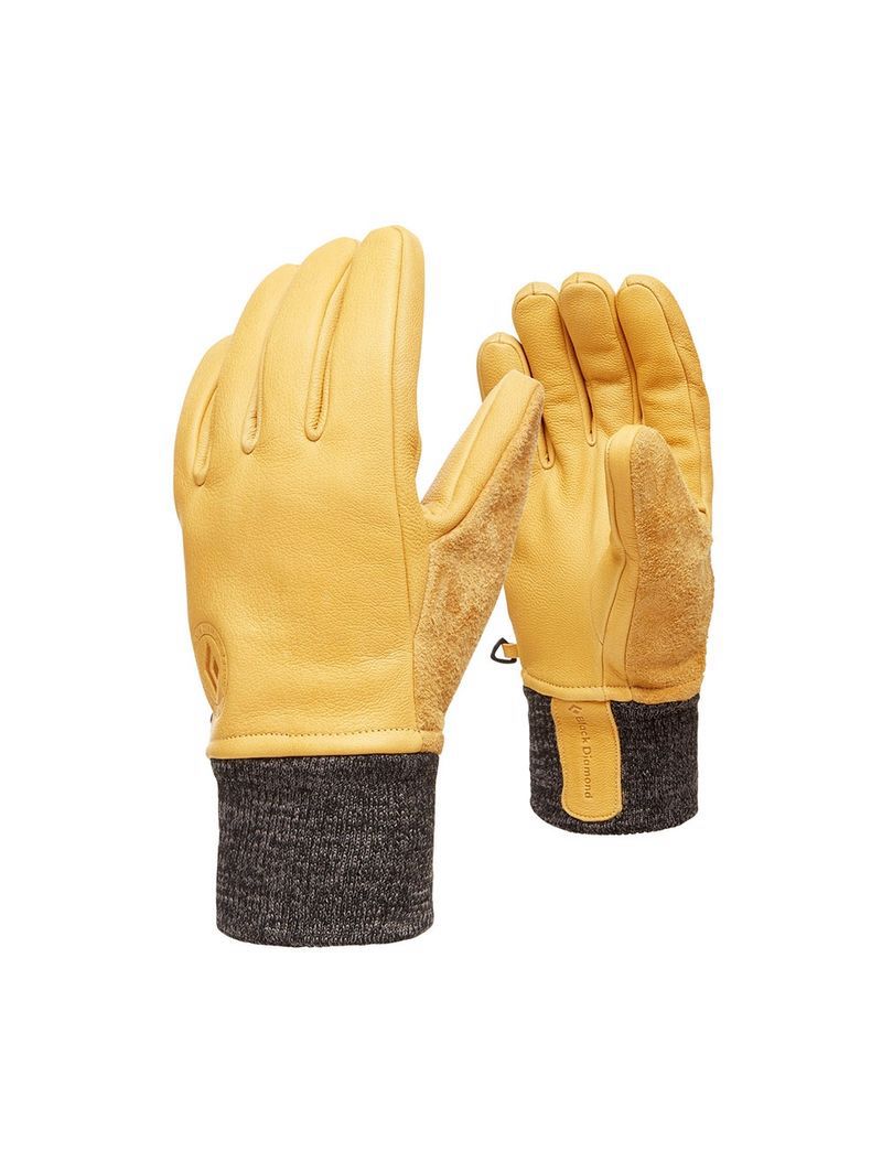 Black Diamond Dirt Unisex Gloves Beige | 30124-GWXH