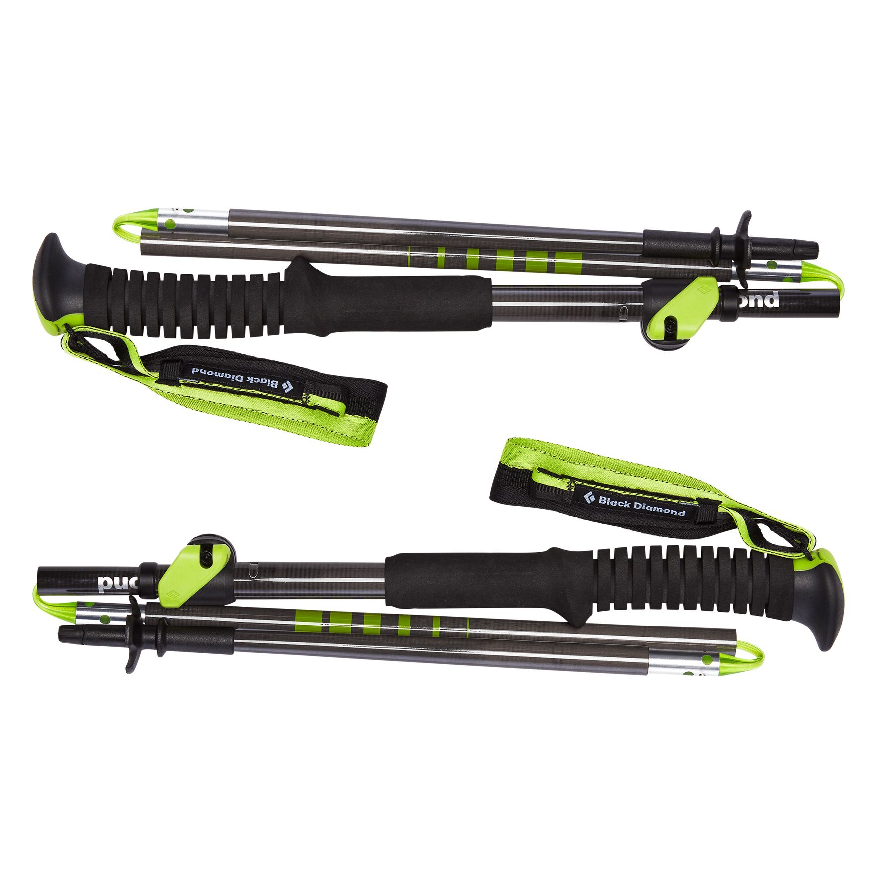 Black Diamond Distance Carbon FLZ-AR Unisex Trekking Poles Green | 31048-XWOD