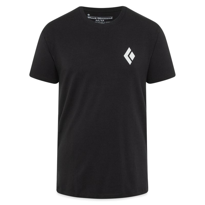 Black Diamond Double Diamond Men's Tops Black | 91437-QMTO