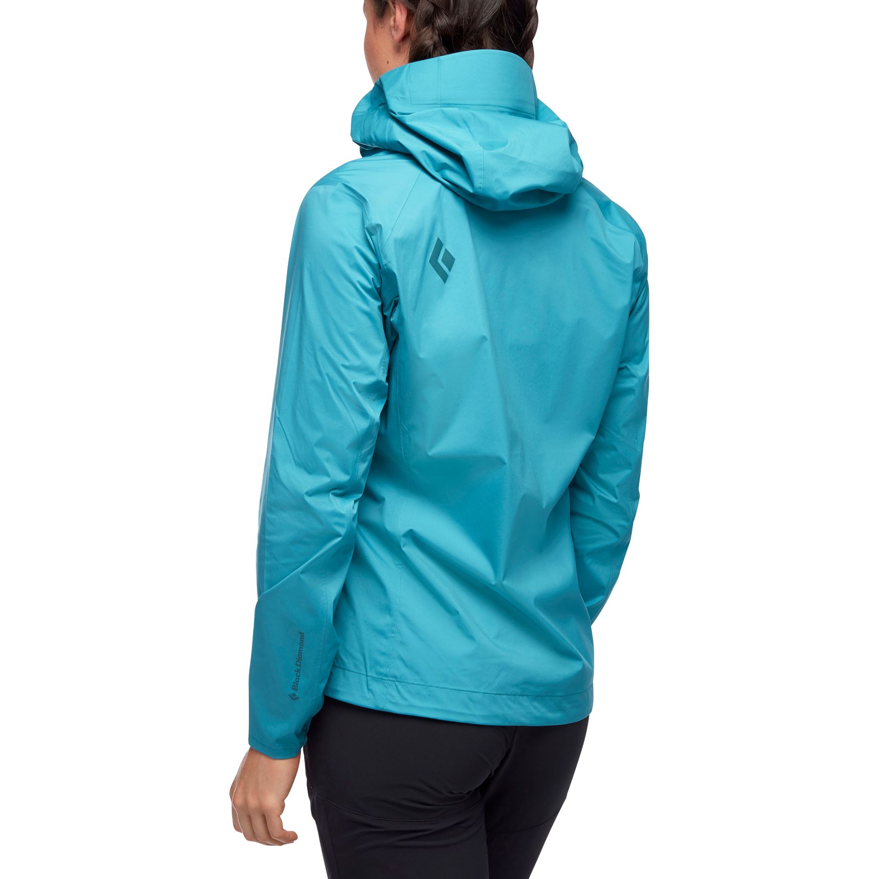 Black Diamond Fineline Stretch Rain Shell Women's Jackets Light Turquoise | 34691-DPFU