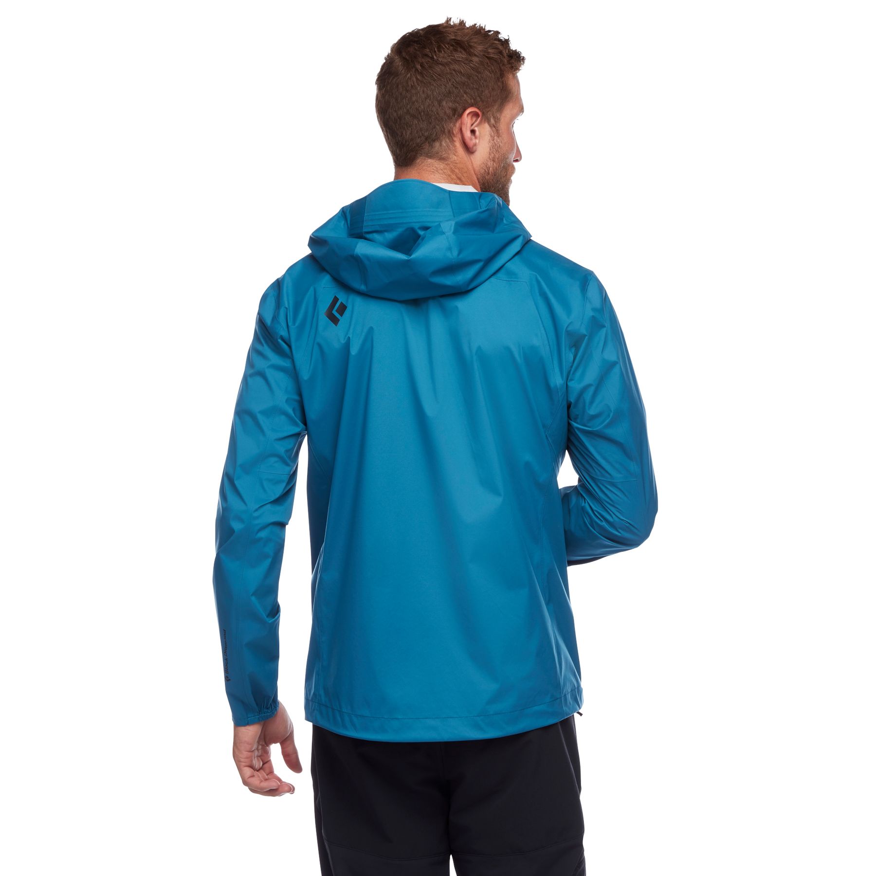 Black Diamond Fineline Stretch Rain Shell Men's Jackets Blue | 43920-LAMS