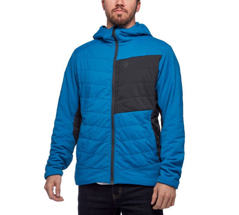 Black Diamond First Light Stretch Men's Jackets Blue | 92385-RZAL