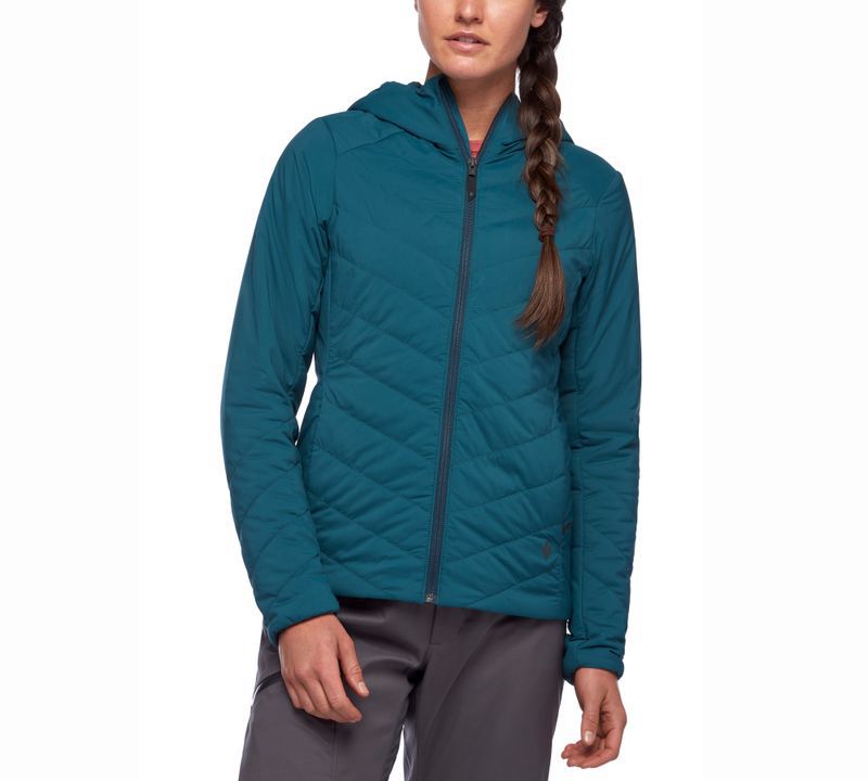 Black Diamond First Light Stretch Women\'s Jackets Blue | 01342-NOGQ