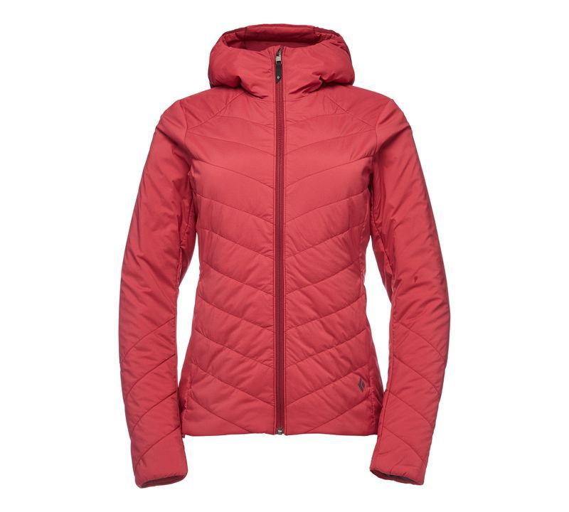 Black Diamond First Light Stretch Women's Jackets Red | 79423-SMEI