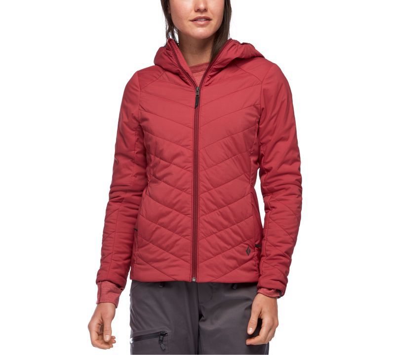 Black Diamond First Light Stretch Women\'s Jackets Red | 79423-SMEI