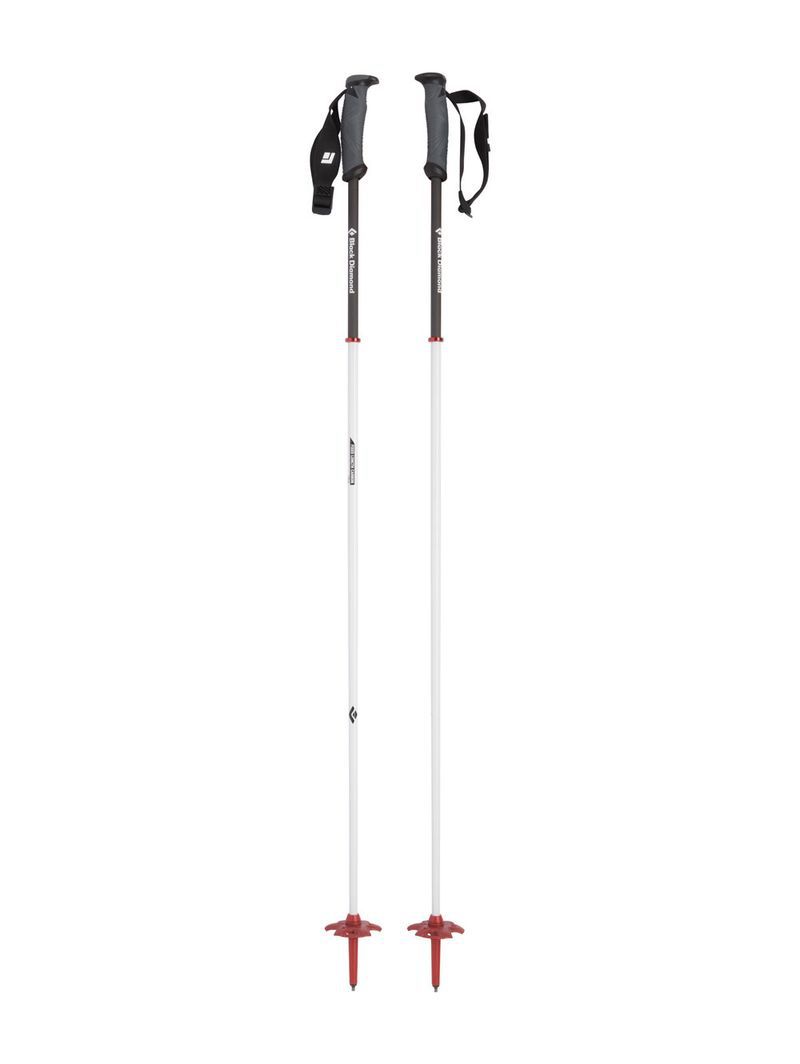 Black Diamond Fixed Length Carbon Unisex Ski Poles Red | 52789-JQMI