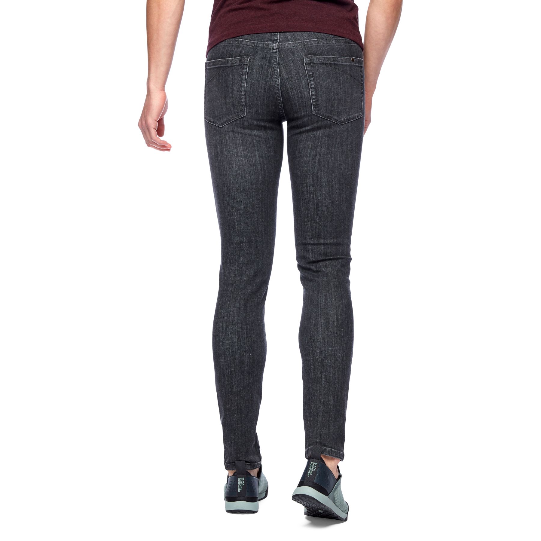 Black Diamond Forged Denim Women's Pants Black | 63204-VQZW