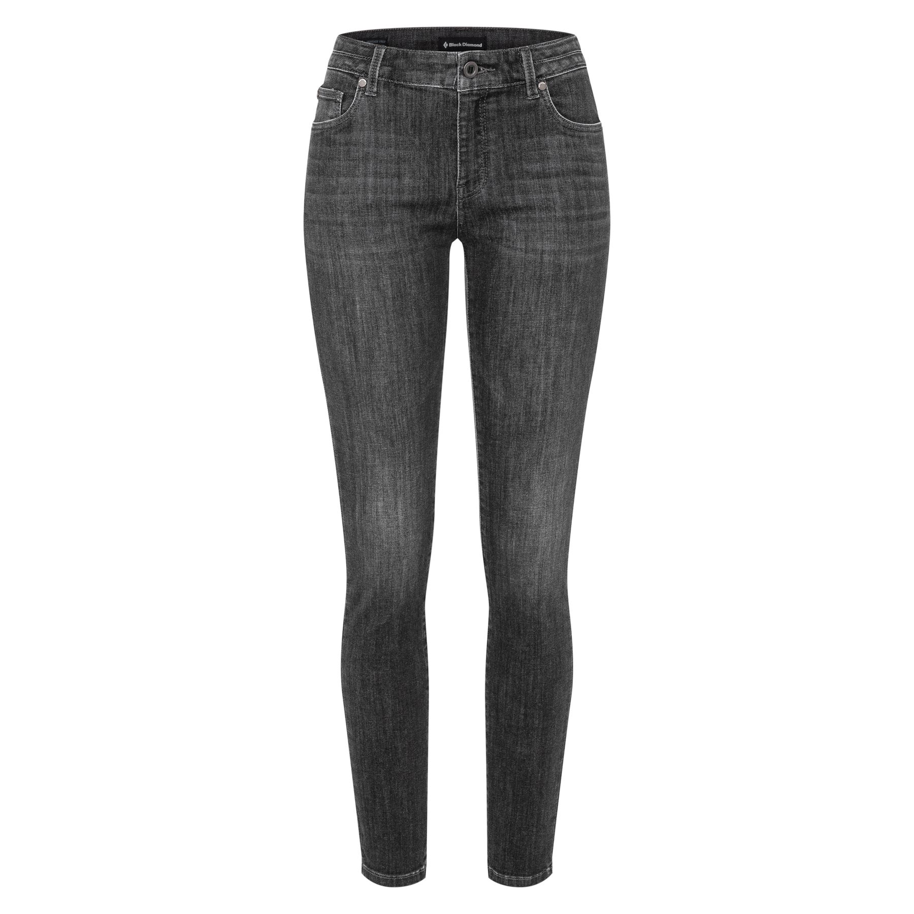 Black Diamond Forged Denim Women's Pants Black | 63204-VQZW