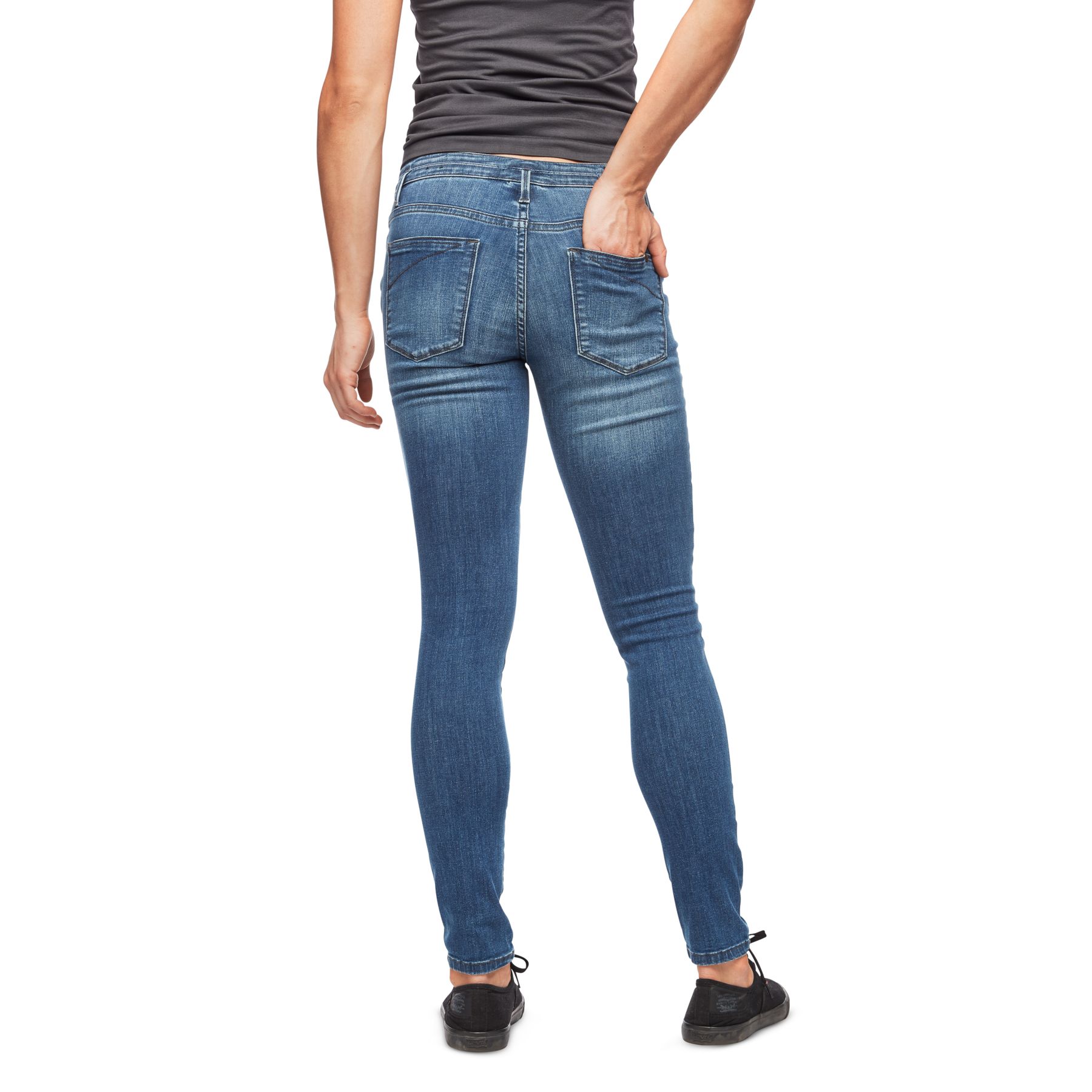 Black Diamond Forged Denim Women's Pants Blue | 81965-QLXS