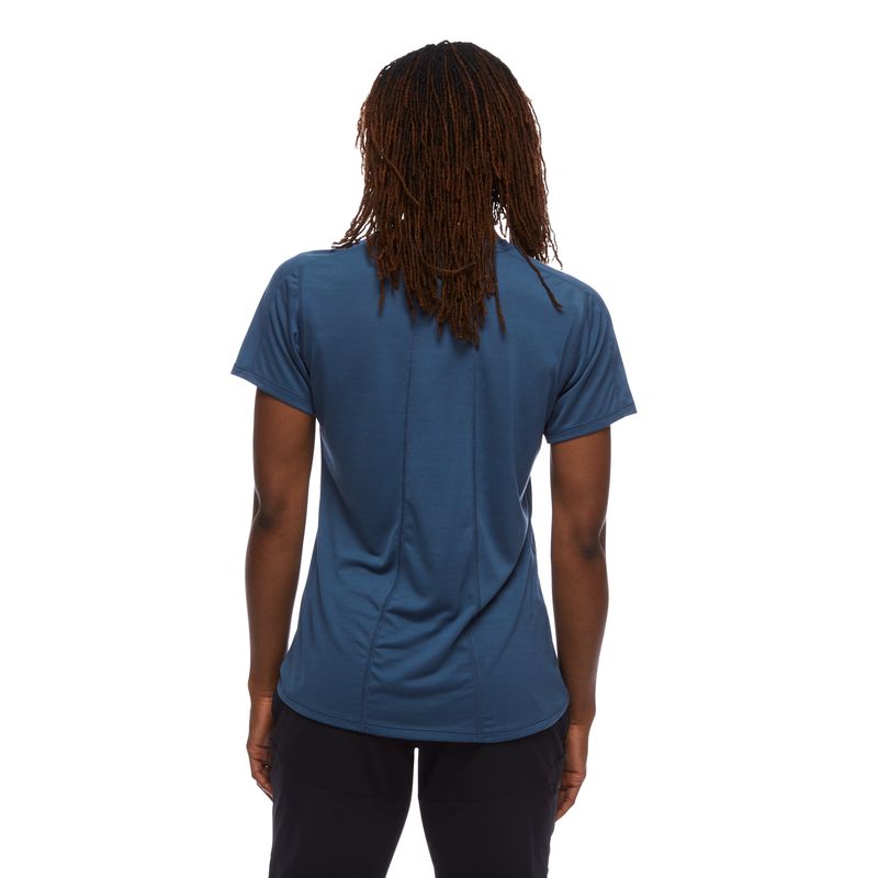 Black Diamond Genesis Tech Women's Tops Blue | 59124-MOFD