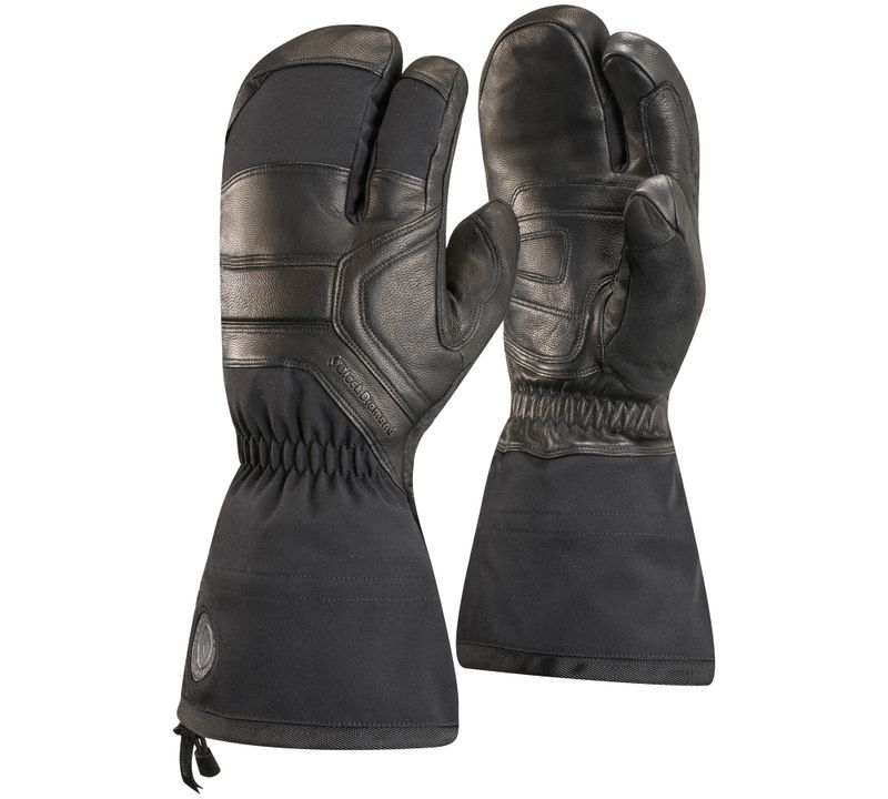 Black Diamond Guide Finger Unisex Gloves Black | 24857-RLSM