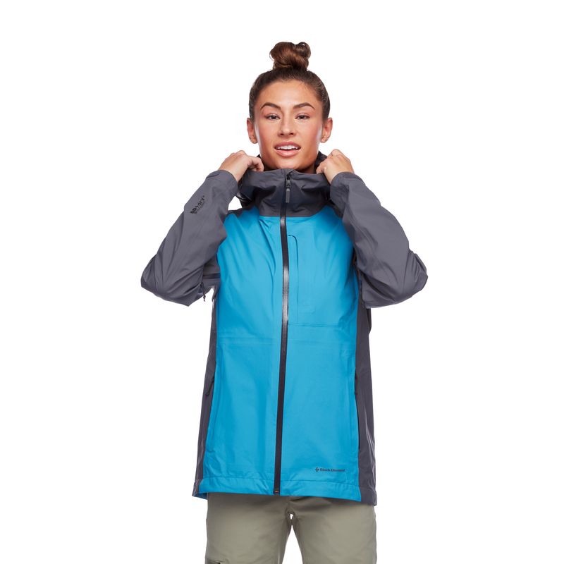 Black Diamond Highline Shell Women's Jackets Blue | 02536-WAFN