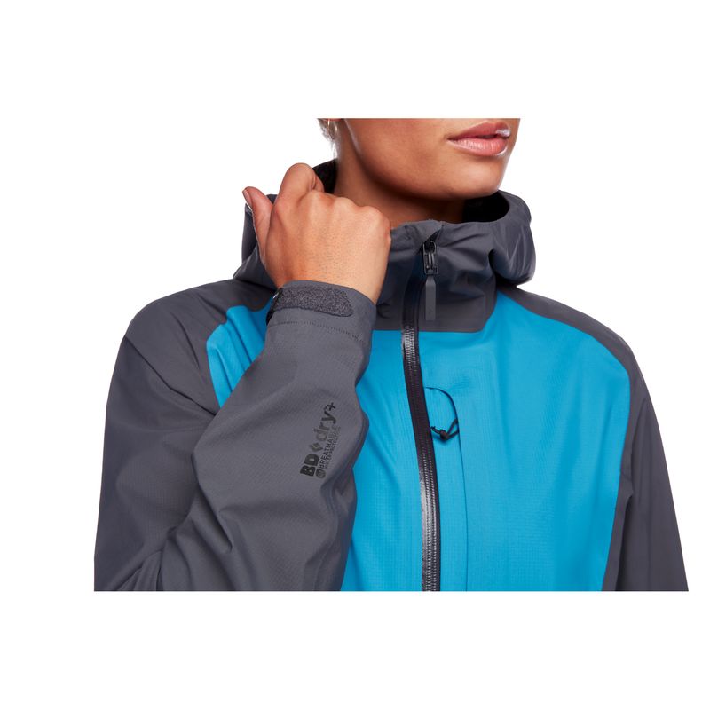 Black Diamond Highline Shell Women's Jackets Blue | 02536-WAFN