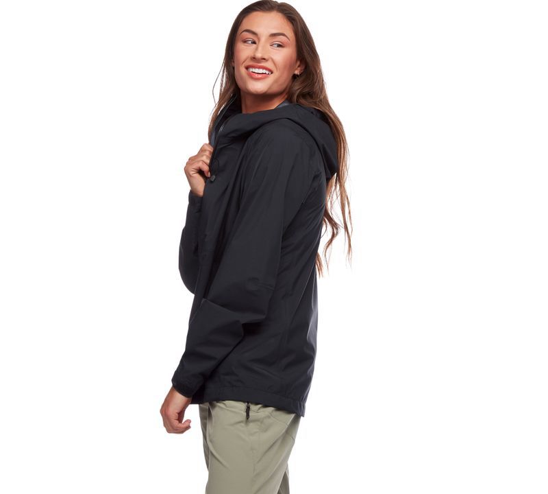 Black Diamond Highline Shell Women's Jackets Black | 03418-IELO